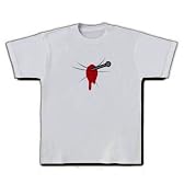 五寸釘 呪い Tシャツ(シルバーグレー) M