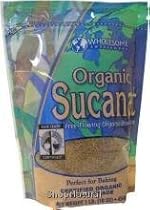Sucanat (Brown Sugar), Cane Juice, Granulated, Organic, 16 oz.
