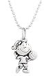 Clayvision Volleyball Girl Pendant Necklace