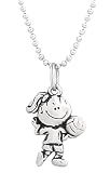 Clayvision Volleyball Girl Pendant Necklace