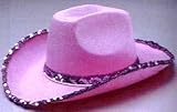 Pink Fancy Cowgirl Costume Hat for Women