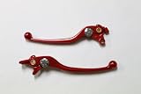 Brake & Clutch Levers - Suzuki GSXR 1300 Hayabusa 99-11, SV1000 SV 03-07, TL1000R TLR 98-03, Bandit 1200 01-06, Bandit 1250 07-11, GSX 650 F 08-11, GSX 1400 - Red