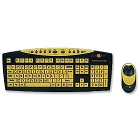 Key Connection YKB-LPW-YUSB Large Print Combo