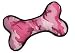 Small Toughstructables Durable Pink Camouflage Bone Dog Toy