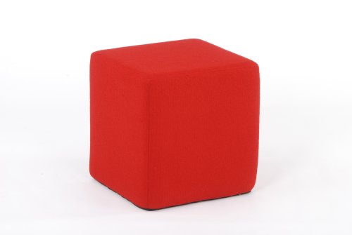 Jan Kurtz 493165 Sitzw&uuml;rfel Sitting Bull Bezug Policolor, rot