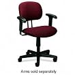HON&reg; Valutask Series Swivel Chair, Olefin Fabric, Burgundy