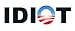 Anti Obama IDIOT Bumper Sticker Decal