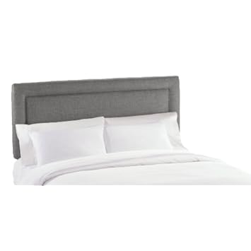 Skyline Furniture Addison King Border Headboard, Groupie Pewter