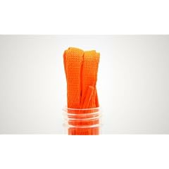 TUBE LACES FLAT - SCHN�RSENKEL - NEON ORANGE