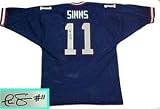 Phil Simms of the New York Giants Autographed/Hand Signed Custom Football Jersey