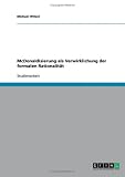 Produkt-Bild: McDonaldisierung als Verwirklichung der formalen Rationalit&auml;t