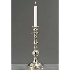 KERZENLEUCHTER 30cm SILBER EINARMIG KANDELABER KERZENST�NDER