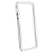 PC + TPU Clear Frame Bumper Case Cover Skin for iPhone 5 White