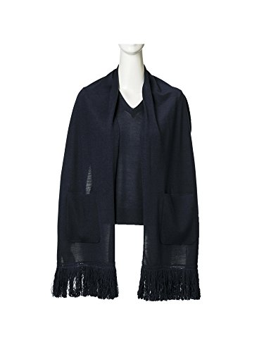 (トランスワーク) TRANS WORK エキストラシルクウールフリンジストール付ニット U1N08430__