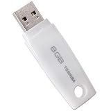 Toshiba TransMemory 8GB USB 2.0 Flash Drive (White/Silver)