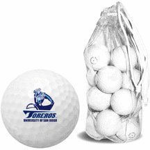 San Diego Toreros 15 Golf Ball Clear Pack