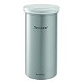 Brabantia 476242 Vorratsdose Kaffeepads Senseo mit Senseo-Aufdruck, matt steel mit Fingerprint Proof, transparenter Deckel