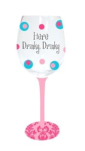 Here, Drinky Drinky Stemware Glass