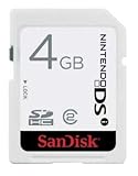 SanDisk 4GB SDHC Gaming Card Secure Digital Flash Memory Class 2 for Ninten ....