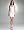 Back Cutout Shine Bodycon Dress - GLISTENING SNOW (M/L)