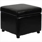 Jonathan Flip-Top Ottoman in Brown