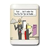 Londons Times Funny Dogs Cartoons - Dog Restaurant - Light Switch Covers - single toggle switch