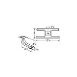 MCM 10502-73502 Stainless Steel H Twin, Centered, 1.25 Inch Offset Burner