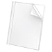 Oxford 58804 Premium Paper Clear Front Cover, 3 Fasteners, Letter, White, Box of 25 (58804EE)