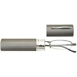 Sunoptic OR10A Gunmetal Reading Glasses - Strength +1.50 Incl. Caseby Sunoptic
