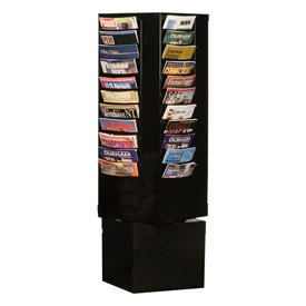 ConTur Rotating Literature Rack Black