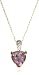 9ct Yellow Gold AMP191821 Ladies Amethyst & Diamond Pendant & 18 Chain