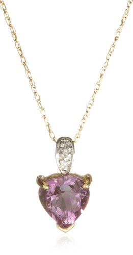 9ct Yellow Gold AMP191821 Ladies Amethyst & Diamond 
