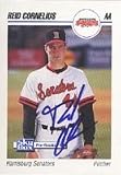Reid Cornelius, Harrisburg Senators - Expos Affiliate, 1992 Skybox Pre-Rookie Autographed Card