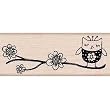 Flower Branch with Owl Woodmounted Stamp (Hero Arts) Flower Branch with Owl Woodmounted Stamp (Hero Arts)