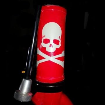 Mountain Bike Luminous Skull Cross Bones Bicycle Sticker Decals