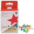 5 Star Office Push Pins Assorted Translucent [Pack 100] (925052)