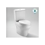 TOTO CST464MF-01 Aquia III Dual Max Toilet Universal Height, Cotton White TOTO CST464MF-01 Aquia III Dual Max Toilet Universal Height, Cotton White