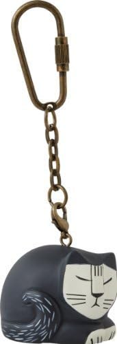 Risa Larson Mini-animal Key Ring(Black cat)