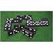Immense jardin noir et blanc Le jeu de domino