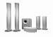 ACOUSTIC RESEARCH Ultra Slim PL100 On-Wall Plasma Style Speakers with Powered Subwoofers