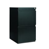 Alera 2-Drawer Mobile Pedestal File with Full-Length Pull, 15-7/8w x19-1/4d (Black)