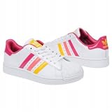 adidas Kids' Superstar 2 Pre/Grd (Wht/Sunshine/Magneta 10.5 M)