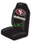 Set of 2 NFL Licensed Universal-Fit Front Bucket Seat Cover - San Fransico 49ers