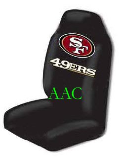 Set of 2 NFL Licensed Universal-Fit Front Bucket Seat Cover - San Fransico 49ers
