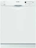 Bosch Evolution 300 Series: SHE43P1 Full Console Dishwasher with 4 Wash Cycles, Nylon-Coated Racks,