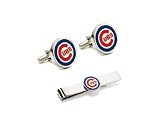 MLB Chicago Cubs Cufflinks and Tie Bar Gift Set