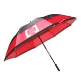 Golfschirm Hybrid, schwarz/rot - 