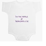 Apple of grandpas eye Baby Ultrasoft Onesie
