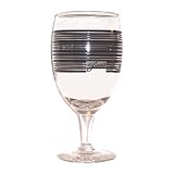 Fiesta Black Stripe 16-ounce Glass Goblet by Fiesta