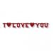 Illustrated I Love You Letter Banner